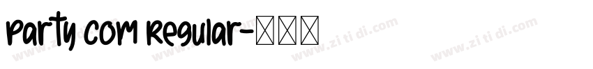 Party Com Regular字体转换